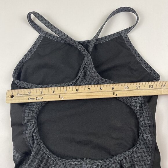 TYR One Piece Swimsuit Women’s Sz 36 Black High Cut Criss Cross Back Straps - Picture 4 of 10